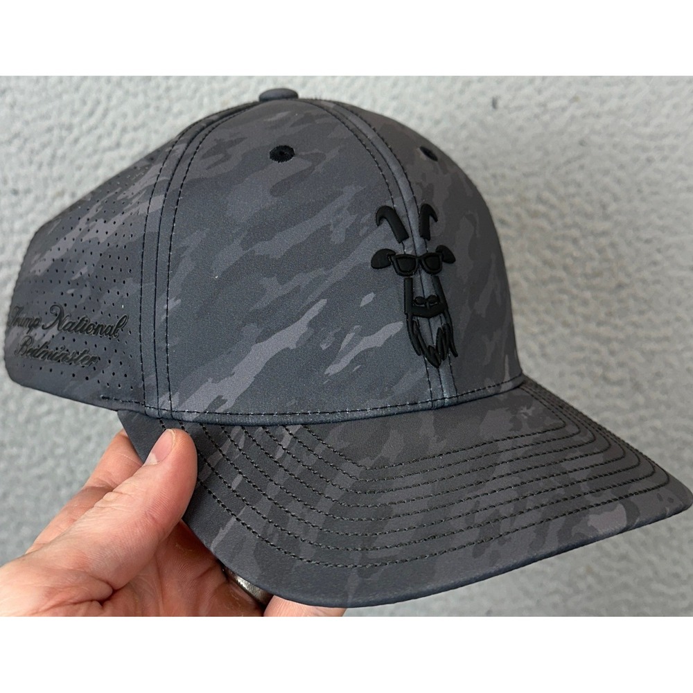 Branded Bills Hat Men OSFA Elite Series Grey Camo GOAT Trump National EUC